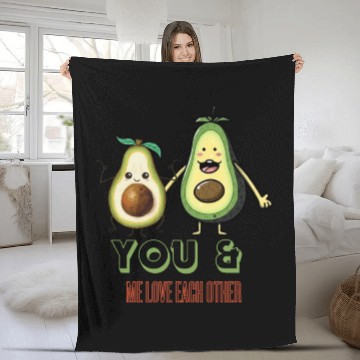 Discover Avocado affection spreadthe love Fleece Blankets design.