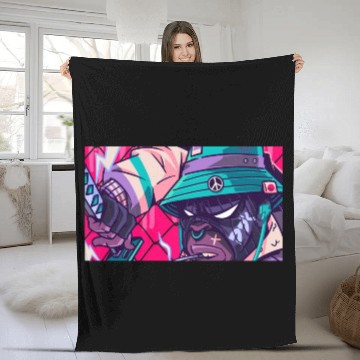 Discover Digital Monkey Fleece Blankets
