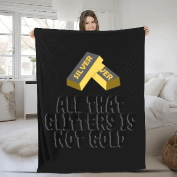 Discover Rules 9All that glitters is not gold Fleece Blankets