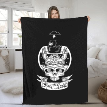 Discover Skull Bowl Duck Crab Skin And Bones Fleece Blankets