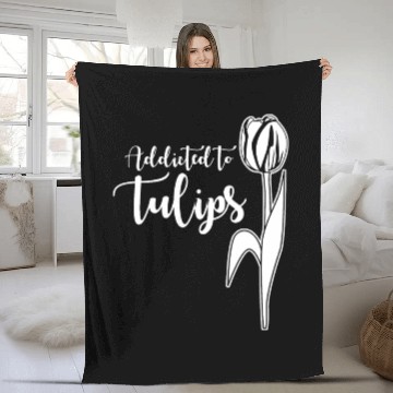 Discover Tulips Tulip Flower Flowers Garden Fleece Blankets