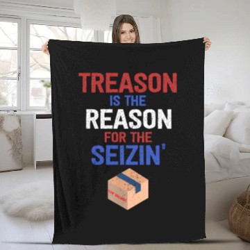 Discover Treason is the Reason for the Seizin FBI Raid Fleece Blankets