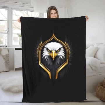 Discover Hacker Eagle Fleece Blankets