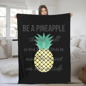 Discover Be a Pineapple Fleece Blankets