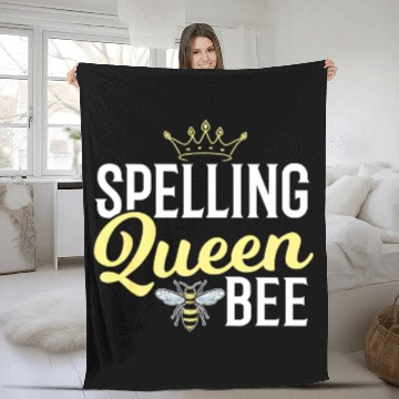 Discover Spelling Bee Queen Fleece Blankets