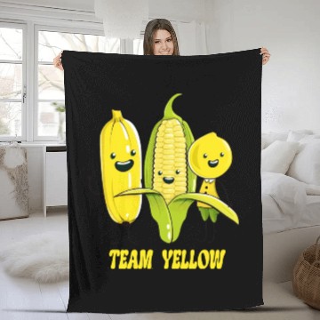 Discover Banana, Corn & Lemon: The Yellow Trio Fleece Blankets