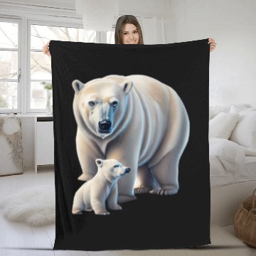 Discover Great Thaw: Melting Glaciers & Polar Bears Fleece Blankets