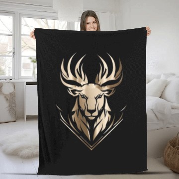 Discover Business Logo Fleece Blankets