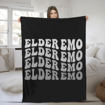 Discover Elder EMO Multi Word Groovy Style Fleece Blankets