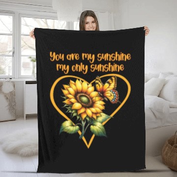 Discover You Are My Sunshine My Only Sunshine Fleece Blankets