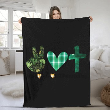 Discover Peace, Love, and Irish Vibes: St. Patrick's Day Fleece Blankets