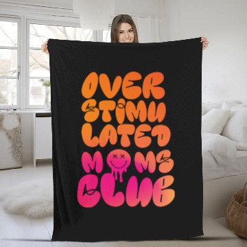 Discover overstimulated moms club Fleece Blankets