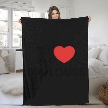 Discover I Love Toulouse France Fleece Blankets