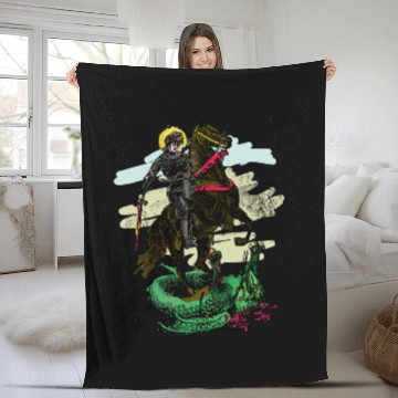Discover St. George and the Dragon Fleece Blankets