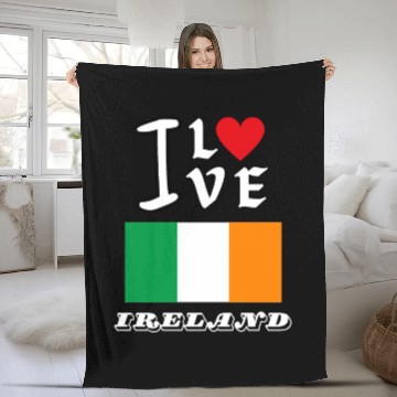 Discover I Love Ireland Fleece Blankets