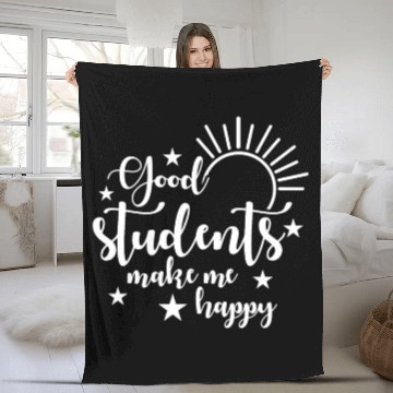 Discover Teachers School College Teacher Fleece Blankets