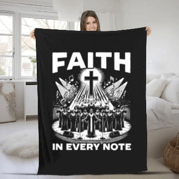 Discover Gospel Music Religious Bible Scripture Christian Fleece Blankets