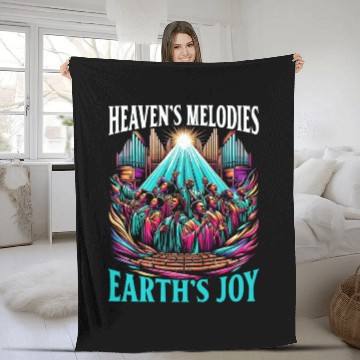 Discover Gospel Music Religious Bible Scripture Christian Fleece Blankets