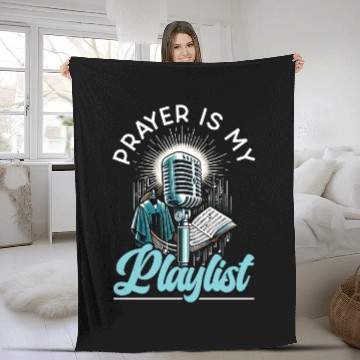 Discover Gospel Music Religious Bible Scripture Christian Fleece Blankets