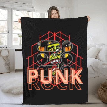 Discover Punk Rock Streetwear Fleece Blankets