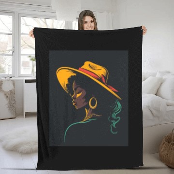 Discover Black history Fleece Blankets
