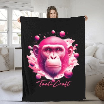 Discover TactiCraft Pink Ape Galaxy Fleece Blankets