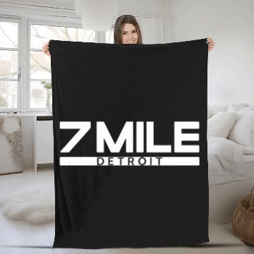 Discover 7 mile Detroit Fleece Blankets