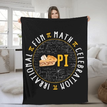 Discover Pi Day Fleece Blankets, Pi Irrational Fun Math Celebration