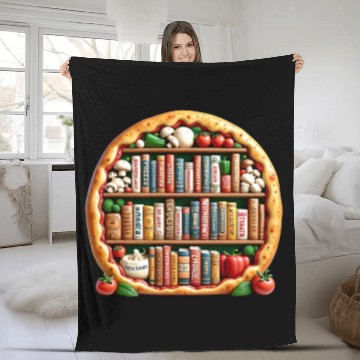 Discover Pizza Words English Teacher Literature Fleece Blankets