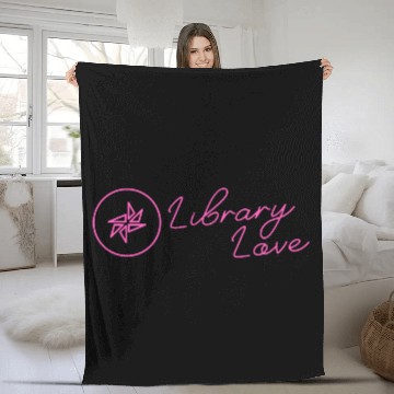 Discover ALIA Library Love Neon Pink Solid Fleece Blankets