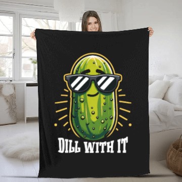 Discover Pickle Lover Funny Pickle Dill pickle Pickled Fleece Blankets