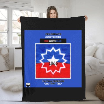 Discover Celebrate Juneteenth: The Red White & Blue Fleece Blankets