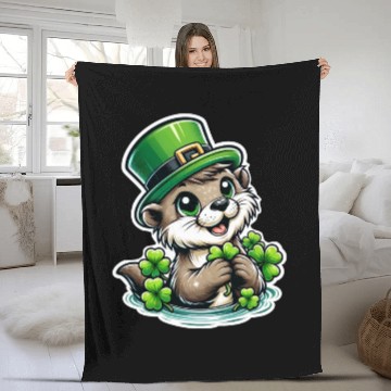 Discover St. Patrick's Otter Fun Fleece Blankets