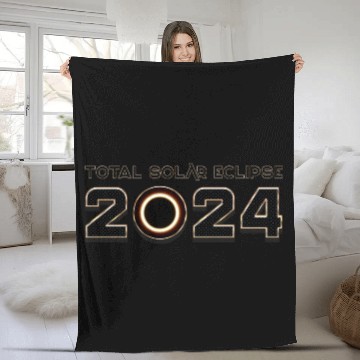 Discover 2024 Total Solar Eclipse - Science Fleece Blankets