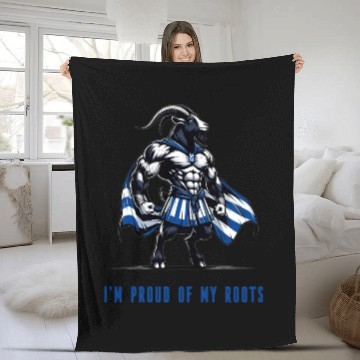 Discover I'm proud of my roots Greek Fleece Blankets