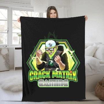 Discover Crack Matrix Broly-Green Rage Quit Fleece Blankets