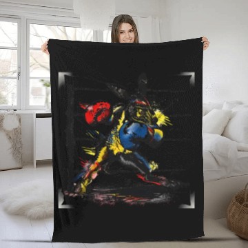 Discover Roo in the Ring: The Knockout Punch of Pop Art Fleece Blankets