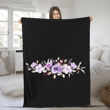 Discover Christian Quote, God is Good Flowers Fleece Blankets