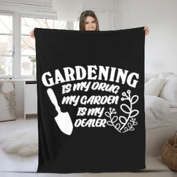 Discover Gardener Gardening Garden Fleece Blankets