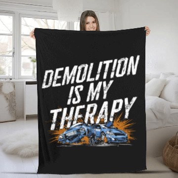 Discover Demo Derby Demolition Derby Demolition Derby Lover Fleece Blankets
