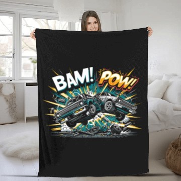 Discover Demo Derby Demolition Derby Demolition Derby Lover Fleece Blankets