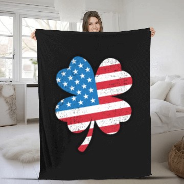 Discover AMERICAN IRISH ST PATRICKS DAY Fleece Blankets
