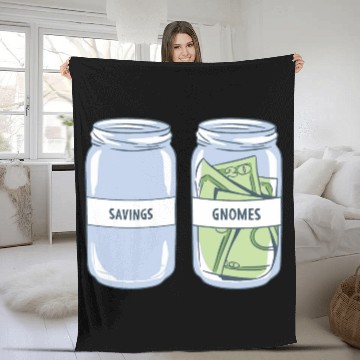 Discover Garden Gnome Saving Gnomes Fleece Blankets