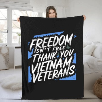 Discover Gratitude Graffiti: Vector Fleece Blankets Tribute to Vietnam
