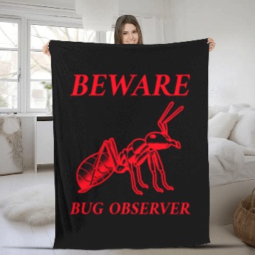 Discover Beware Bug Observer (pd108) Fleece Blankets