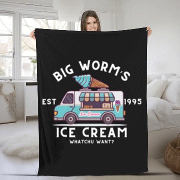 Discover Ice cream van Fleece Blankets