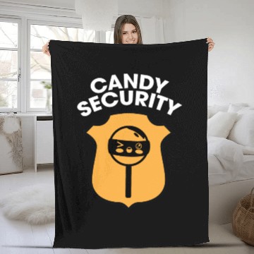 Discover Candy Security Kids Parents Matching Birthday Fleece Blankets