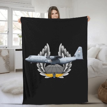 Discover C-130 Super Hercules Fleece Blankets