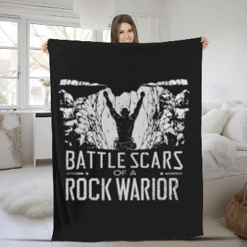 Discover Rock Climbing outdoor adventure Bouldering Fleece Blankets