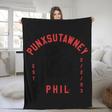 Discover Punxsutawney Phil Groundhog Day Fleece Blankets
